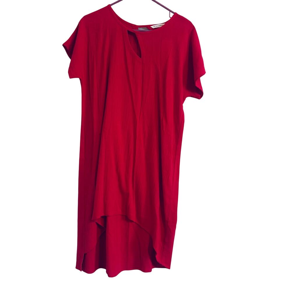 Soft Surroundings NWT Asymmetrical Red Tunic Top Size M